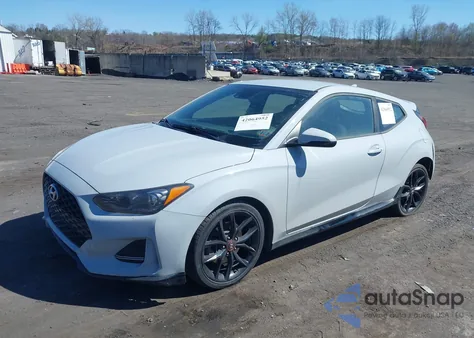 2020 Hyundai Veloster Turbo R-Spec из США, поврежденный, VIN KMHTH6AB1LU027676